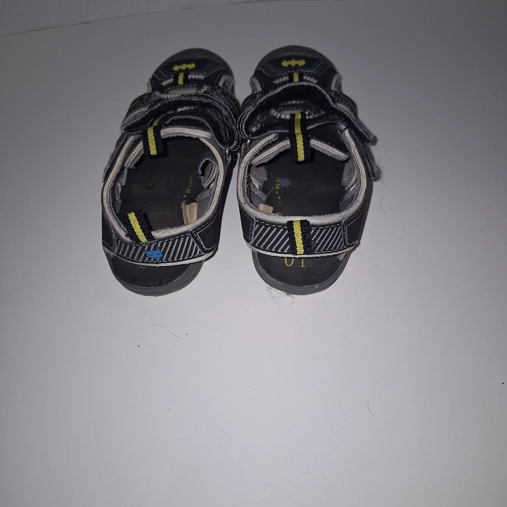 Batman Kids Sandals - Black, Yellow, and Blue